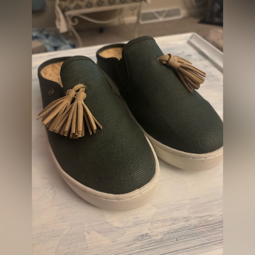 Spenco Orthotic Slide Mules Olive Green - Picture 6 of 9